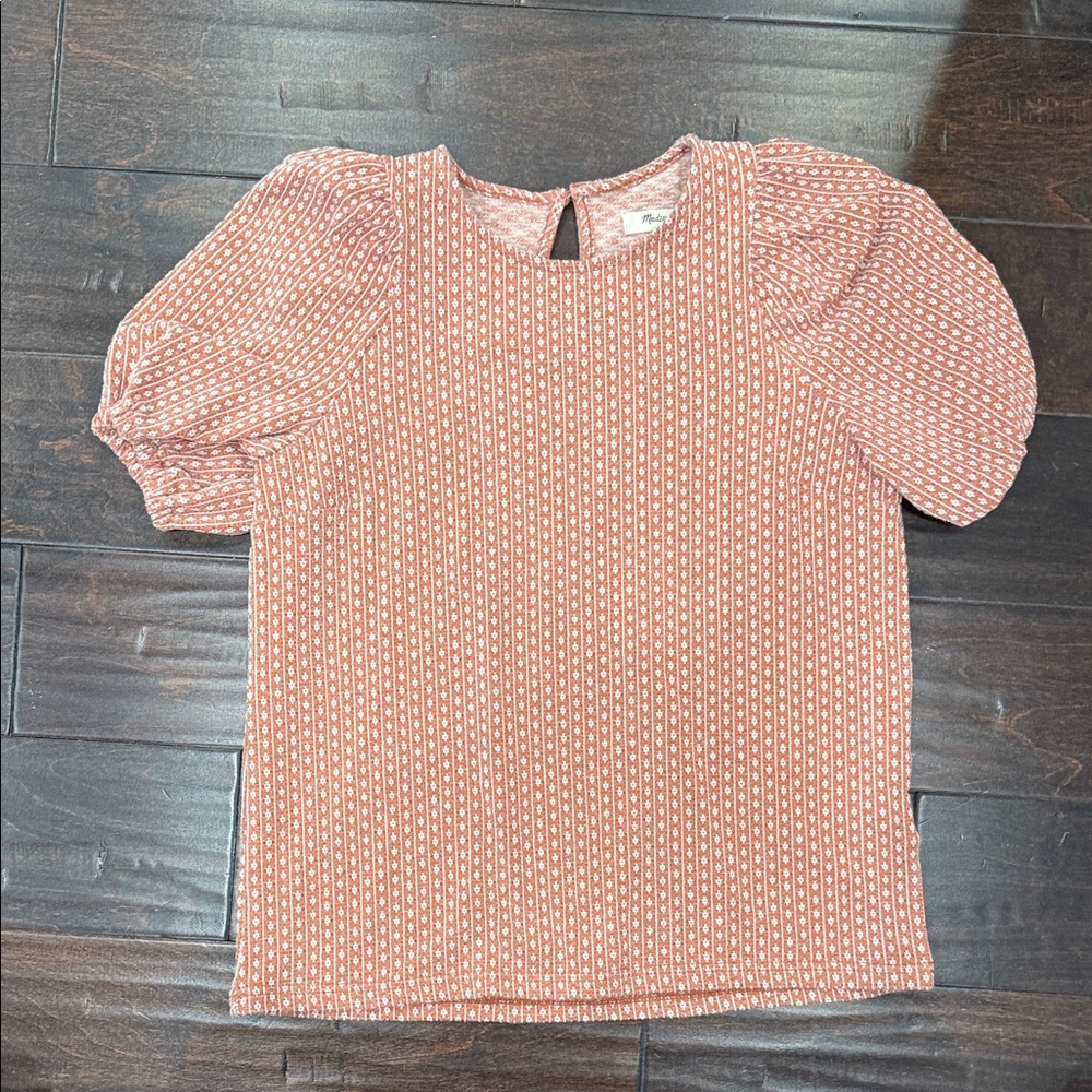 Madewell Women's Pink Patterned Top